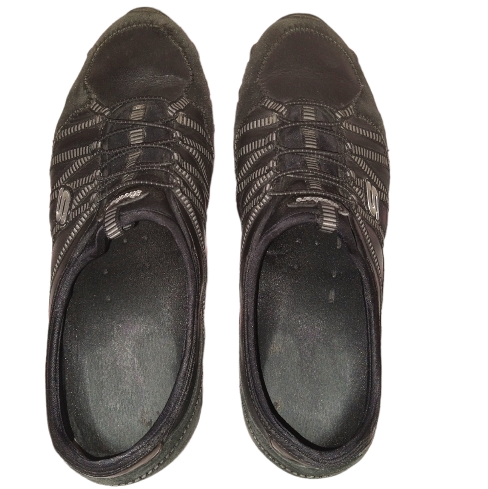 Skechers Biker Shoes- Dream Come True - Black/Charcoal